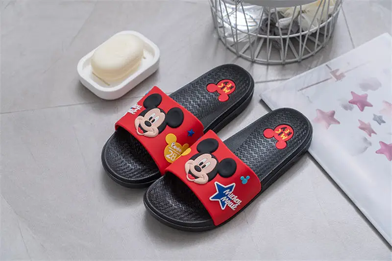 Disney/Новинка года; сандалии и шлепанцы; нескользящие износостойкие тапочки для взрослых; женские тапочки с рисунком; европейские размеры 37-40 - Цвет: New B