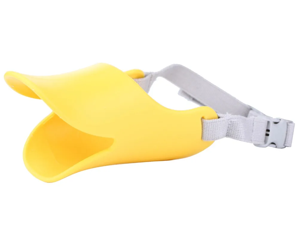 Чехол для защиты рта собаки от укуса силиконовая симпатичная маска в форме утки