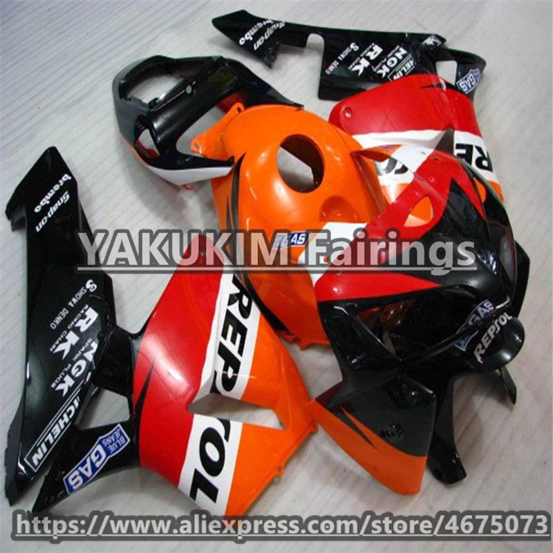 Комплект обтекателей ABS для Honda CBR 600RR 2005 2006 f5 обтекатели мотоцикла CBR600RR Обтекатели на заказ|Накладки и