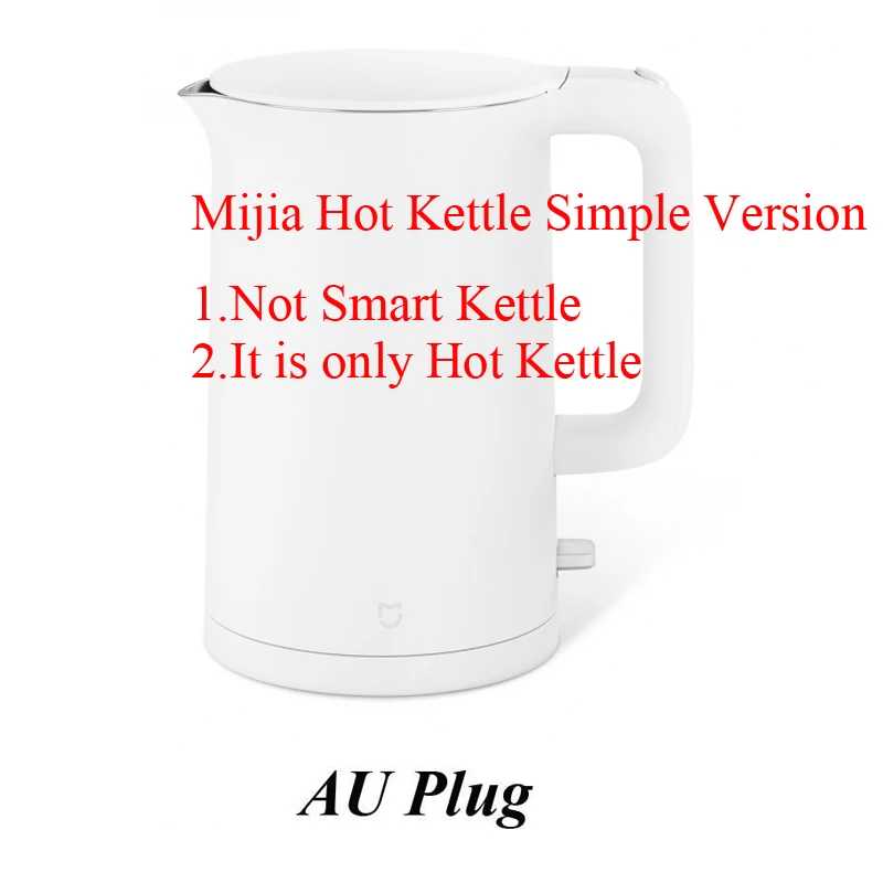Xiaomi Mijia чайник постоянная температура беспроводной контроль Xiaomi чайник для воды 1.5L термостат приложение для IOS Android - Цвет: Simple AU