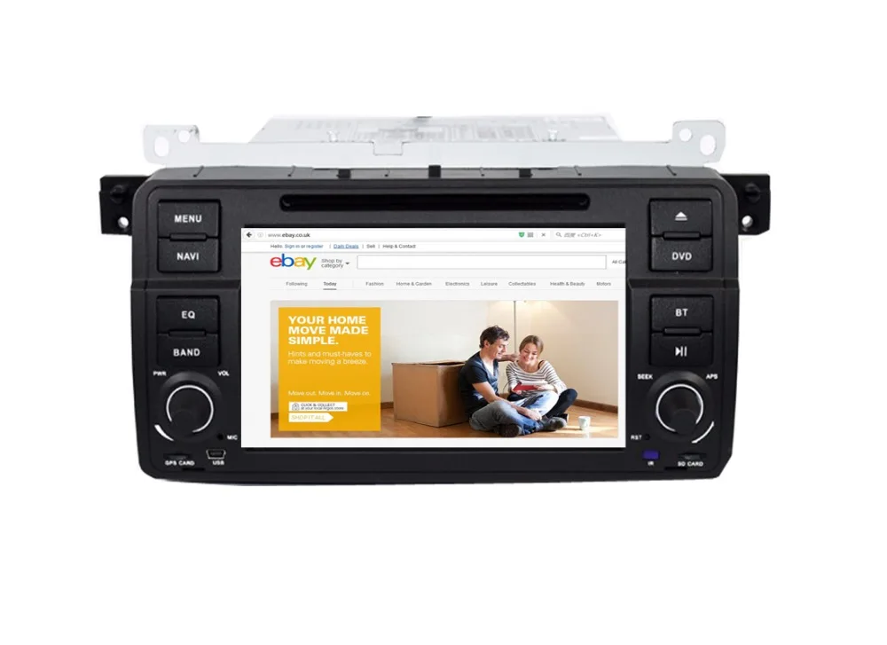 Автомобильный DVD плеер 7 дюймов HD 1024X600 Android 1 для BMW E46 M3 Wi Fi 4G GPS Bluetooth радио USB SD
