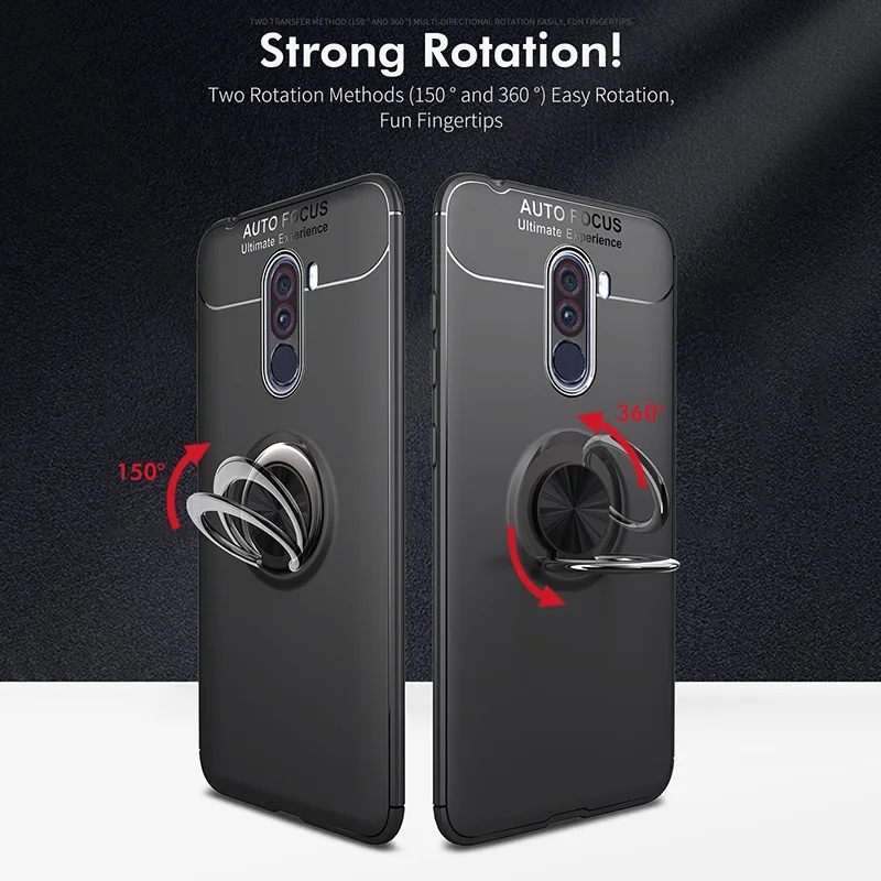 Роскошный чехол-держатель для Xiaomi Pocophone F1 кольцевой кронштейн чехол Xioami Mi A2 Lite A1 5X