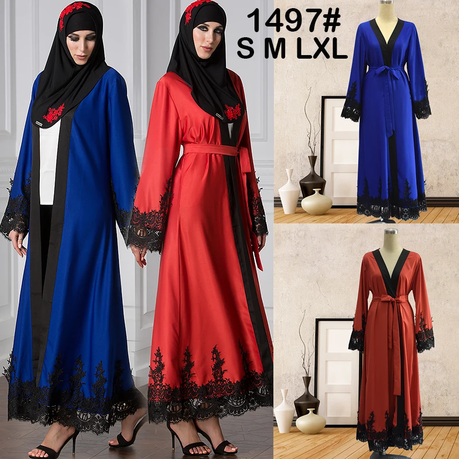 Abaya для женщин abaya Марокканское платье мусульманское открытое элегантное женское