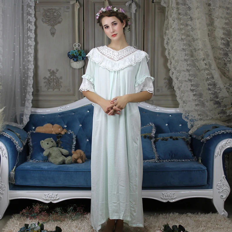 Длинная ночная рубашка Женская домашняя одежда свободная женская с коротким