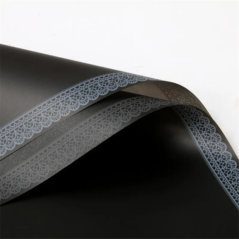 2 шт простой стиль кружева границы матовая оберточная бумага ручной работы DIY скрапбук декоративная бумага подарок на день рождения букет оберточная бумага