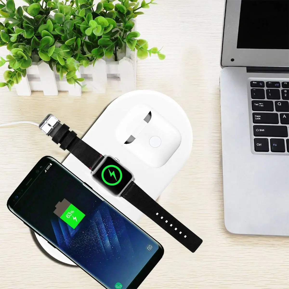 Bluetooth наушники QI беспроводной зарядный чехол приемник зарядная гарнитура защитный чехол для Airpod QI стандарт для iphone