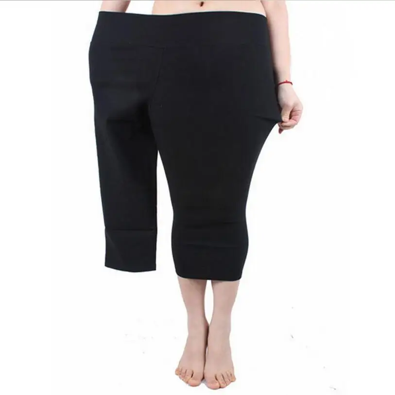 Леггинсы ярких цветов эластичные леггинсы до середины икры батальных размеров