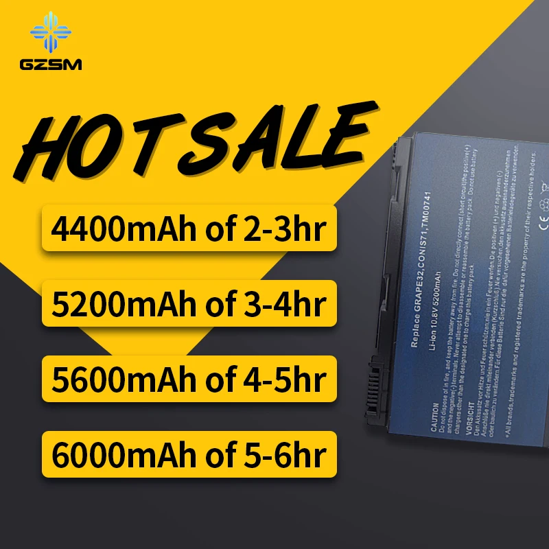 HSW 6 ячеек аккумулятор CONIS71 для ACER Extensa 5210 5220 5230 5420 5610 5620 5630 7220 7620 TravelMate 5320 5520 5530 5710