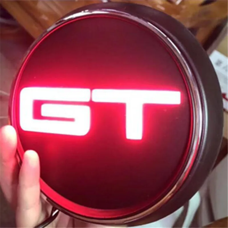 1pc New Car Styling 3 Colour LED Light Red Blue Black Mustang GT Body Rear Trunk Badge Emblem Sticker | Автомобили и мотоциклы