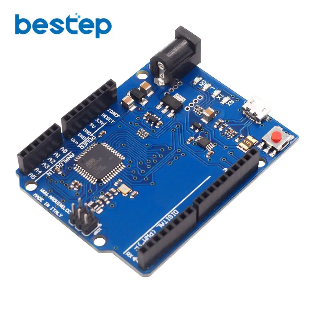 Макетная плата Leonardo R3 с микроконтроллером Atmega32u4 макетная USB кабелем совместимая