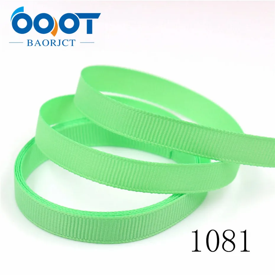 OOOT BAORJCT 181010 10 ярдов/партия, 125 цветов s можно выбрать 10 мм одноцветные корсажные ленты, Подарочная упаковка DIY материалы ручной работы - Цвет: 1081