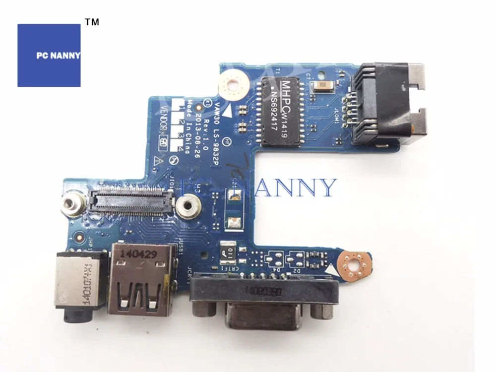 ПК Няня для Dell Latitude E5440 USB аудио LAN VGA порт плата LS 9832P 0G1WYK G1WYK считыватель отпечатков