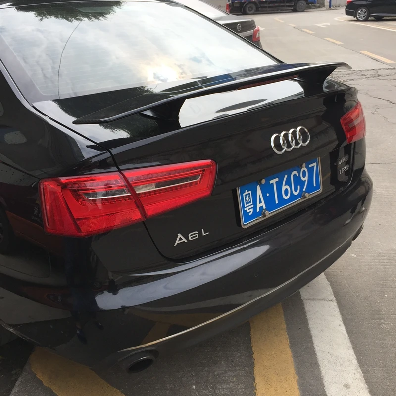 Для Audi A3 A4 A5 A6 Спойлер ABS Материал заднего крыла первоклассника Цвет задний спойлер для Audi A3 A4 A5 A6 спортивный стиль спойлер