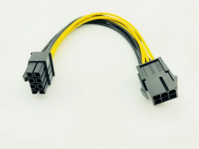 Кабель PCI Express с 6 контактами на 8 контактов и 20 см для видеокарты процессора PCIE E