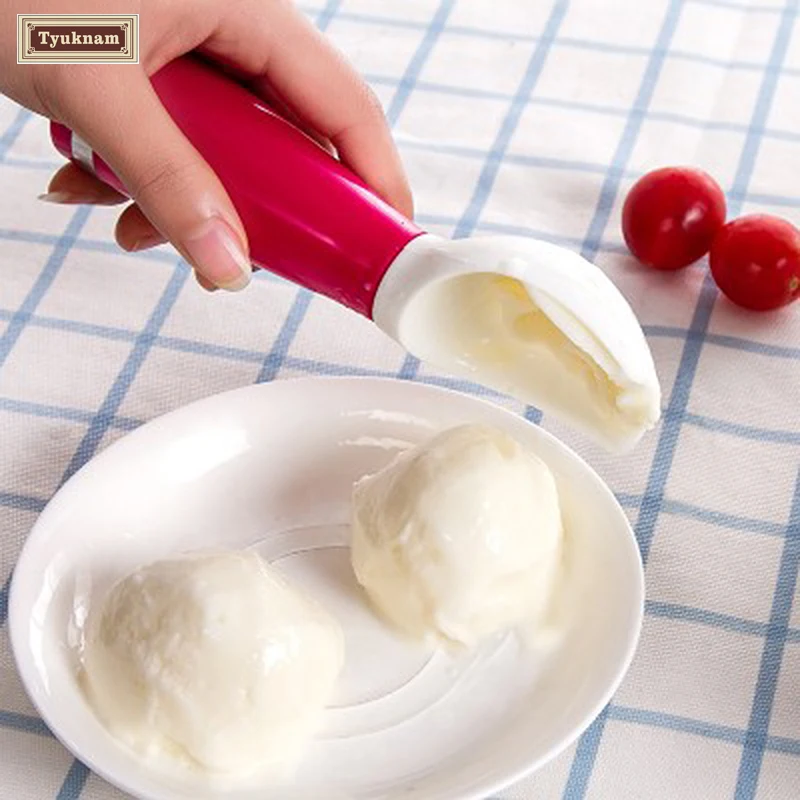 1x Пластик Весна ручка Мороженое Совок Ложка картофельное пюре Cookie фрукты дыни