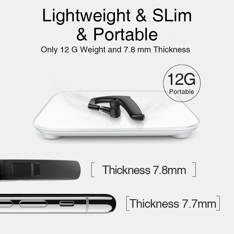 Беспроводные наушники крючок Bluetooth с Hd подлинным микрофоном свободные руки