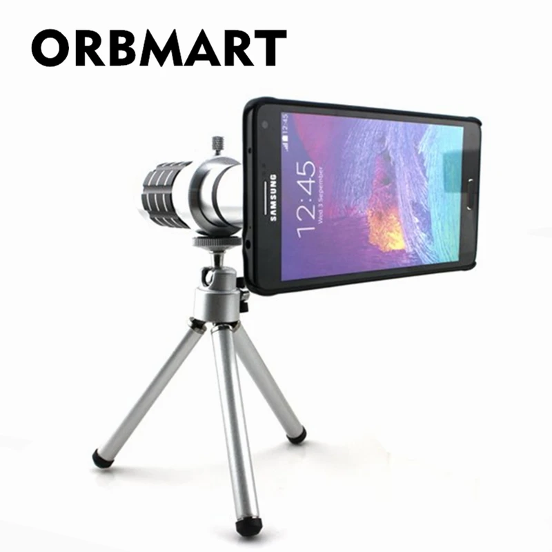 

Объектив для камеры ORBMART из алюминия с 12-кратным оптическим зумом для Samsung Galaxy Note 5 Note 4