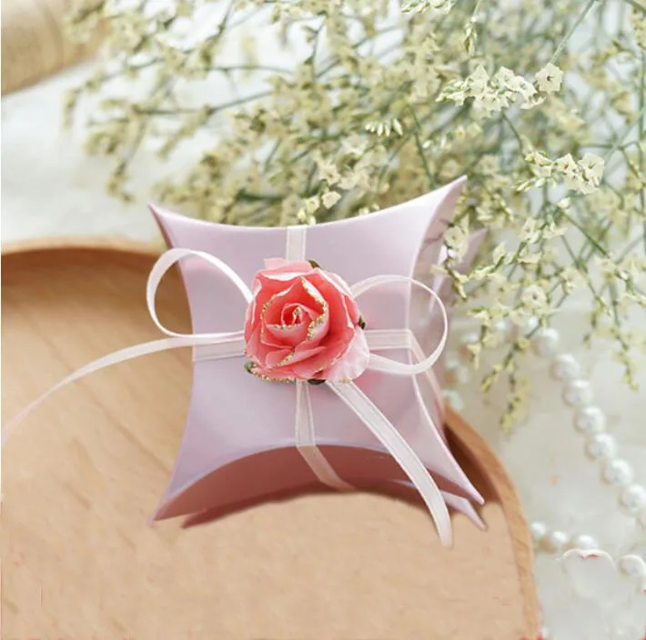 10 шт./лот Корейская Сладкая Свадебная коробка конфет с цветочным принтом