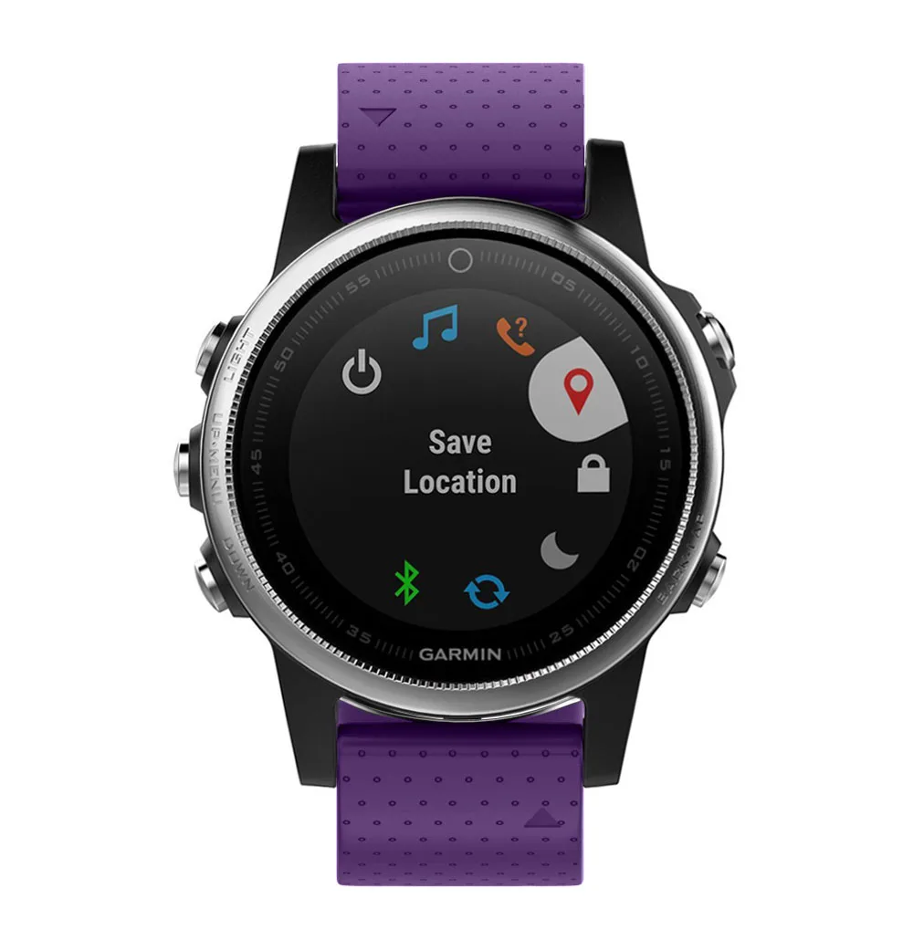 Ремешок для Garmin Fenix 5s ремешок для часов спортивные умные часы чистый цвет легко демонтировать 20 мм силиконовый ремешок для часов Черная/серебряная пряжка