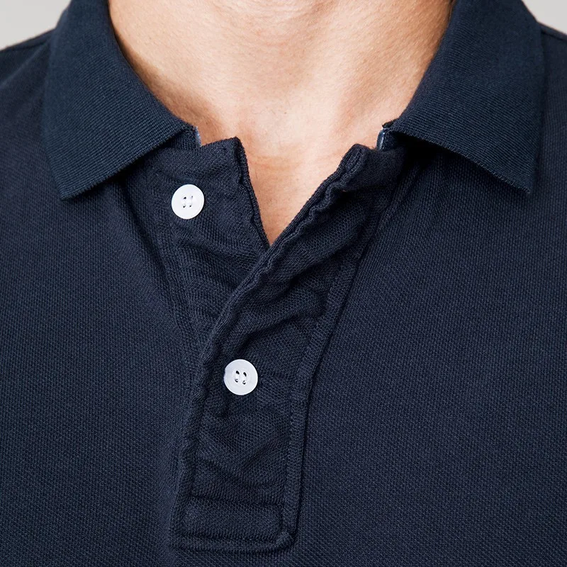 Мужская Однотонная рубашка с длинным рукавом Poloshirts модная облегающая одежда из