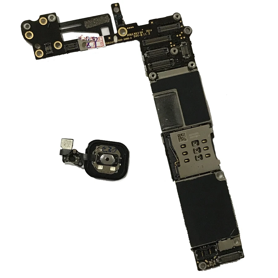 Разблокированная материнская плата для iphone 6 16 ГБ 64 128 оригинальная с/без touch ID