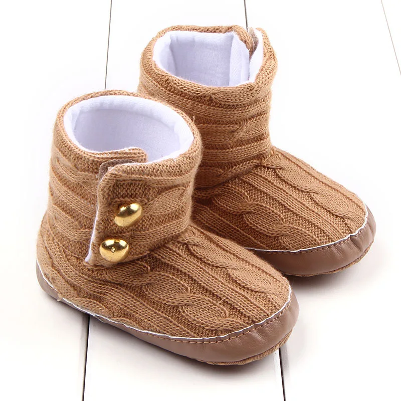 Одежда для маленьких девочек малышей новое зимнее связанное из шерсти с