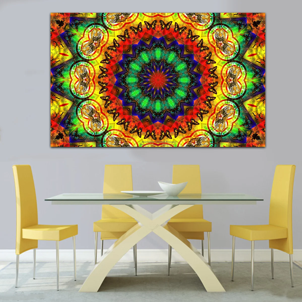 Psychedelic вихревой плакат холст Художественная печать живопись плакаты на стену