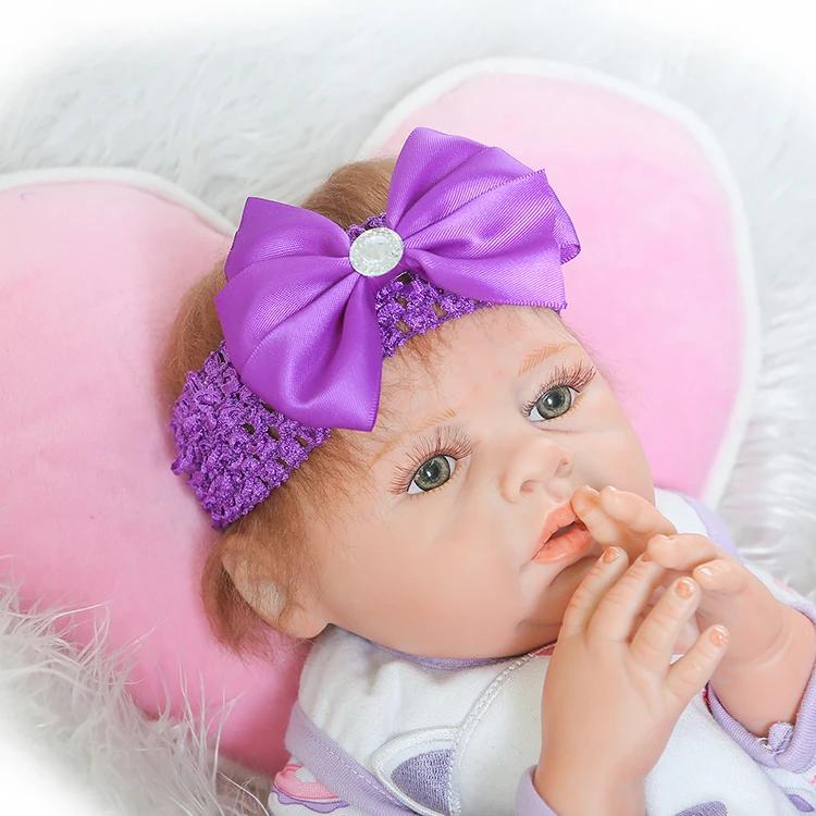 Reborn Baby Doll Реалистичная силиконовая 50 см 20 дюймов для новорожденной девочки милый