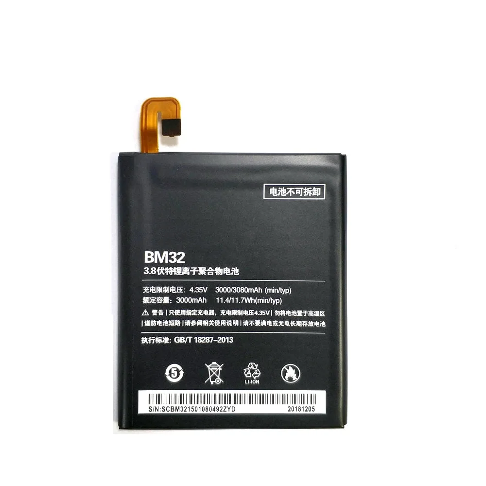 Новый BM32 3080mAh батарея Замена для Xiaomi 4 M4 Mi4 Xiao Mi мобильный телефон Бесплатная