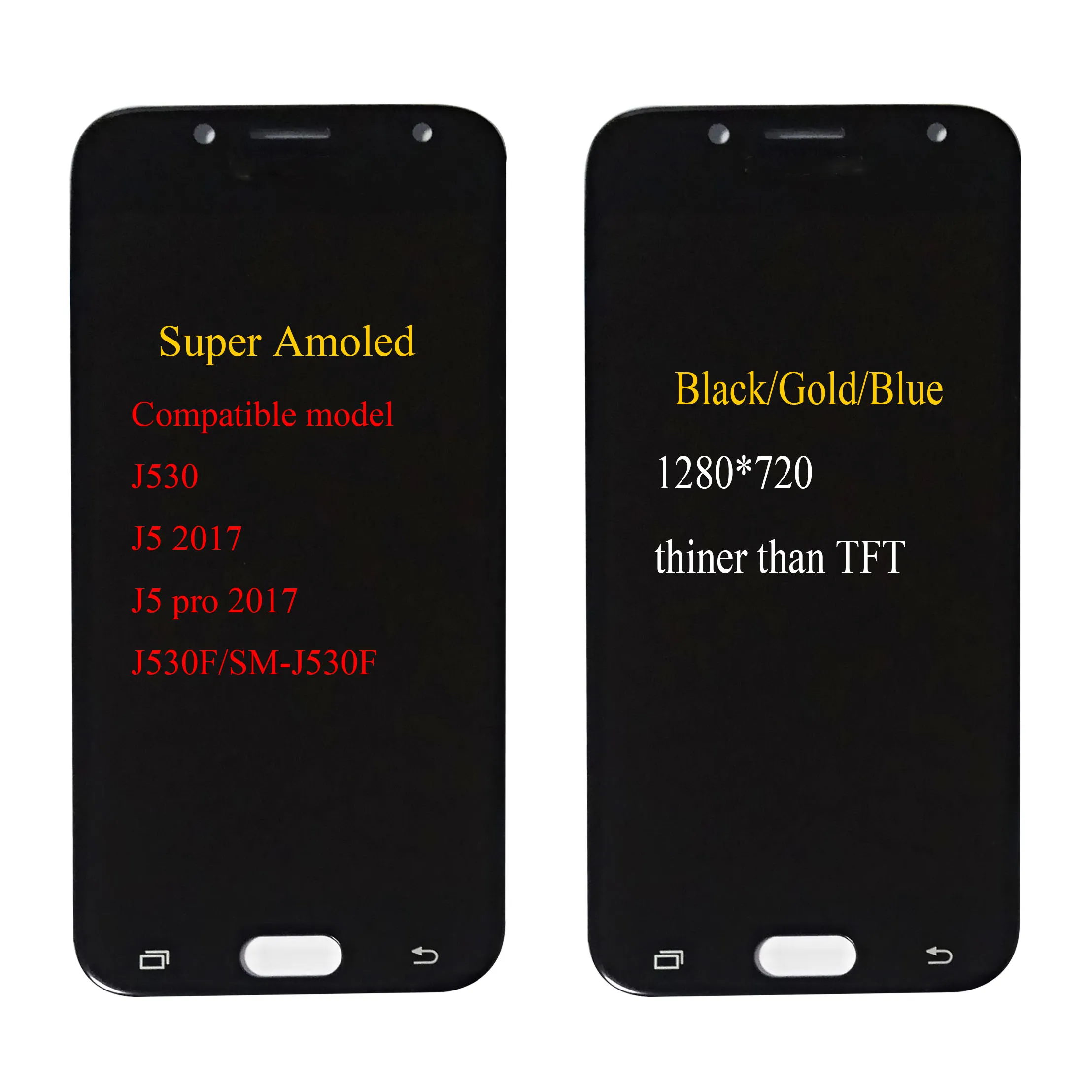 Для Samsung Galaxy AMOLED LCD J5 2017 J530 J530F J530M ЖК дисплей кодирующий преобразователь