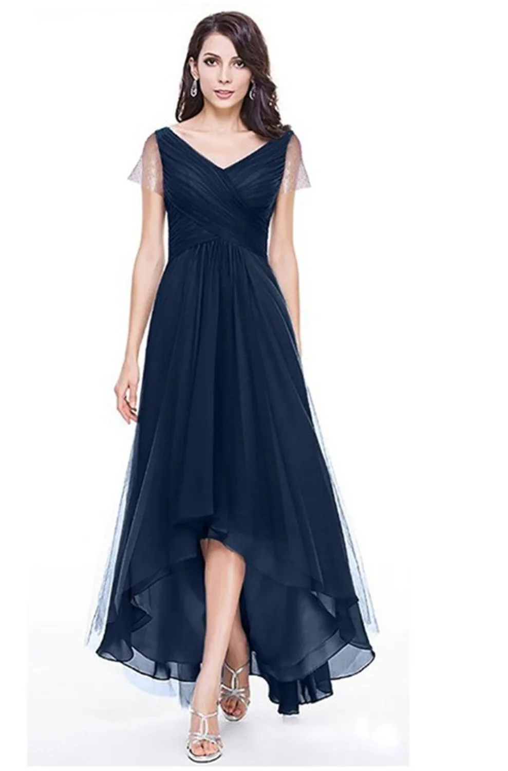 Женское элегантное высококачественное кружевное платье с короткими рукавами