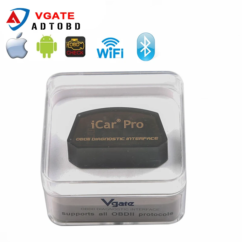Vgate iCar Pro ELM327 v2.1 WiFi/Bluetooth 3 0/4 0 Android Torque app обсидиан инструмент elm 327 Поддержка для