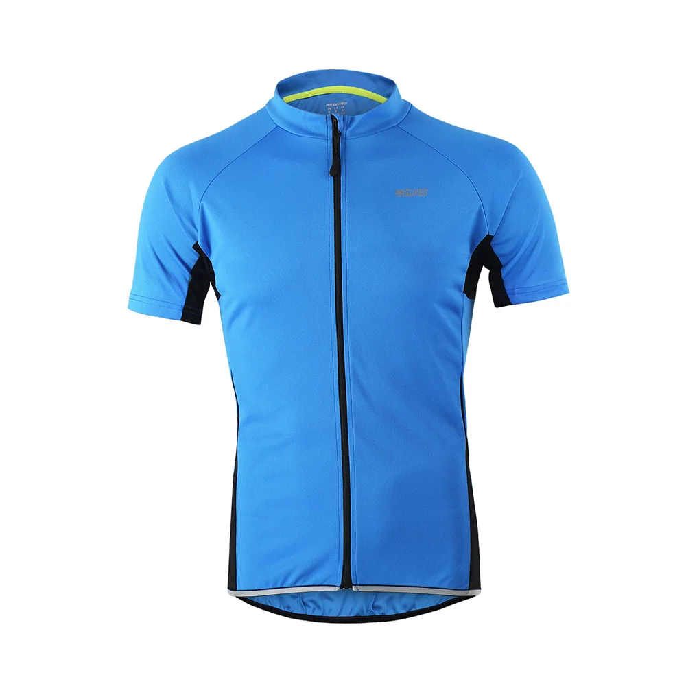 blue short sleeves ARSUXEO для спорта на открытом воздухе Велоспорт Джерси весна лето Мотокросс Велосипед велосипед с длинным рукавом MTB Одежда Рубашки Одежда велосипед Джерси - Цвет: blue short sleeves
