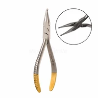 1 pc dental howe orthodontic pliers easyinsmile germany stainless steel staright tc half gold max 0 7mm0 019 x0 025