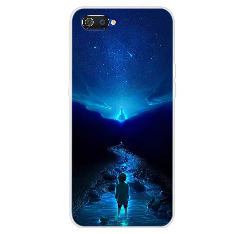 04 Силиконовый чехол Realme C2 для OPPO Realme C2, мягкая художественная задняя крышка с принтом для OPPO Realme C2 C 2 RealmeC2, Прозрачный бампер, чехол для телефона - Цвет: 04
