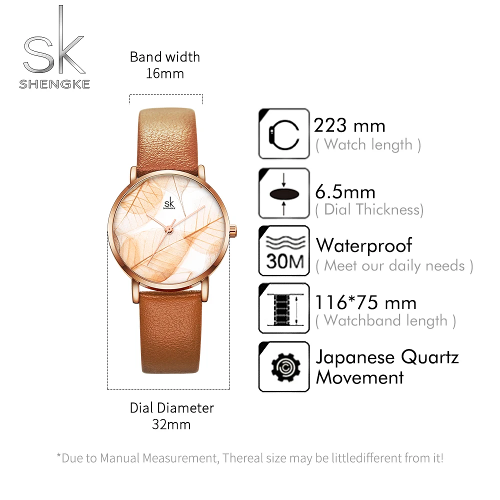 Часы наручные Sk женские кварцевые спортивные водонепроницаемые простые