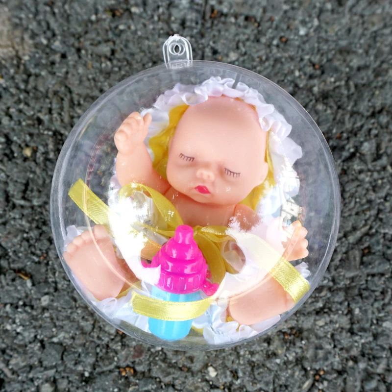 Реалистичный Спящий ребенок ручной работы Reborn Bebe кукла мяч защитная оболочка прекрасный ребенок силиконовая принцесса девочка мальчик куклы игрушки для детей