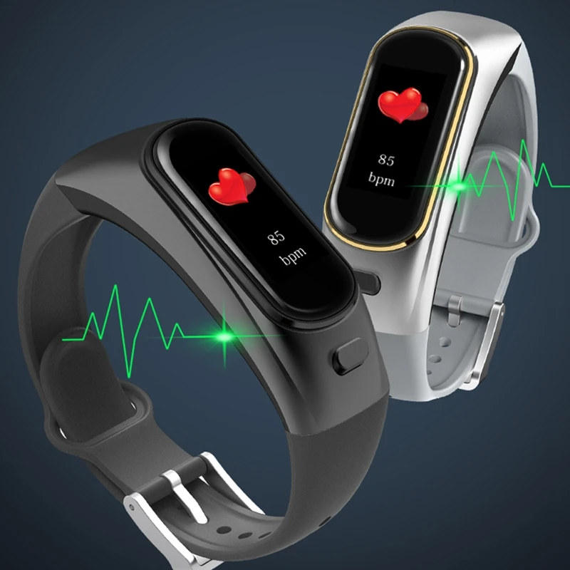 H109 2-в-1 спортивный смарт-Браслет беспроводные звонки по Bluetooth гарнитура для huawei samsung телефон сердечного ритма крови Давление Водонепроницаемый