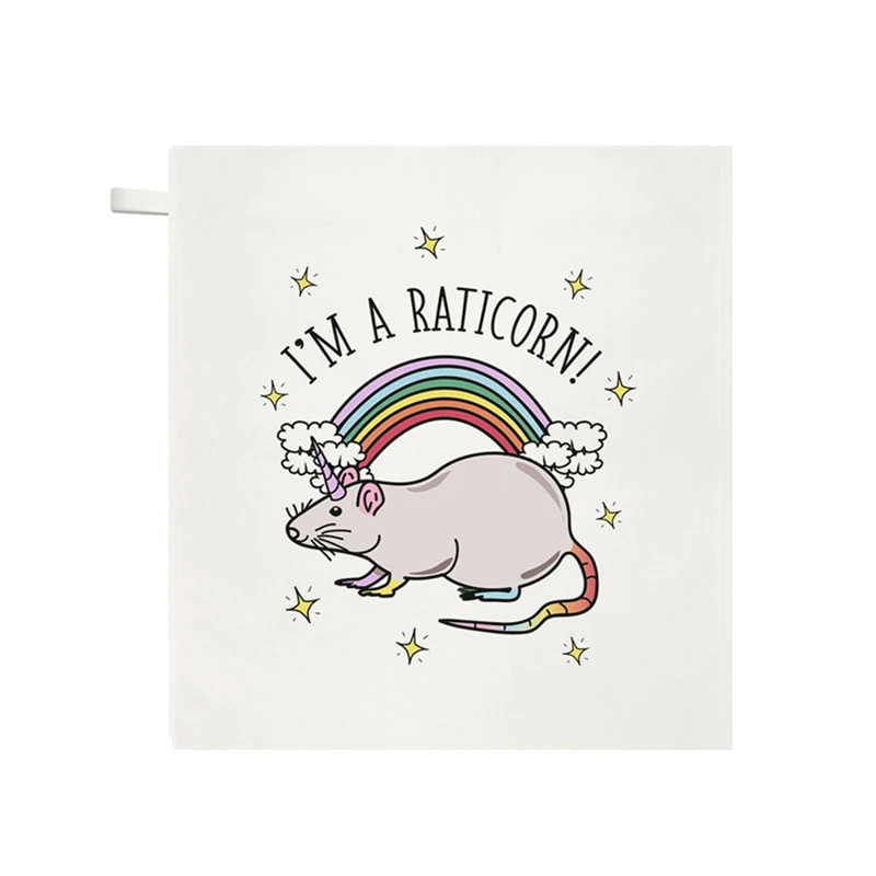 Microfiber Unicorn Rat Kitchen Hand Tea Towels Bathroom Acce
