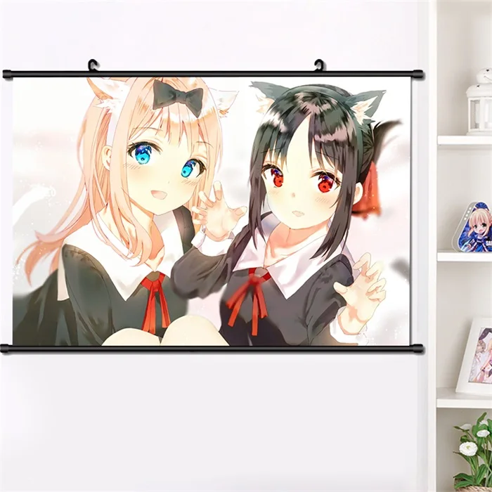 H Японское аниме Kaguya-sama: Love Is War Shinomiya Kaguya настенный Свиток Плакат манга настенные подвесные плакаты украшение дома 40*60 см - Цвет: H