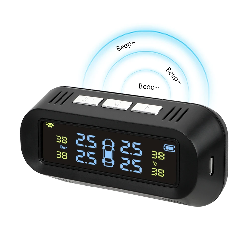 Шины для легковых автомобилей Давление сигнализации Монитор Системы солнечная