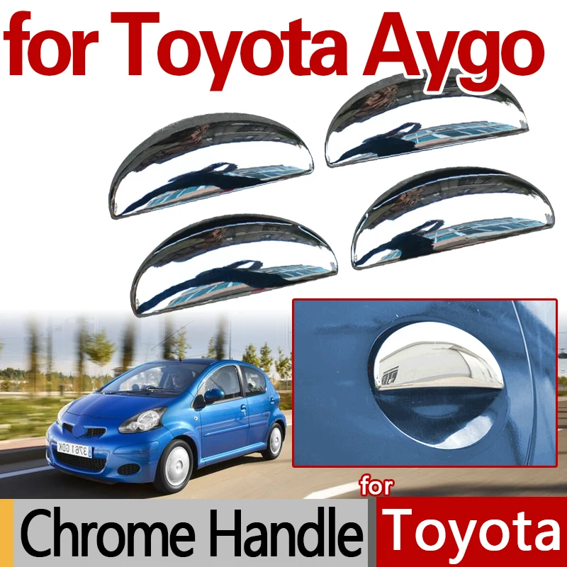 Для Toyota Aygo 2005 2014 хромированные чехлы на дверные ручки аксессуары для автомобиля