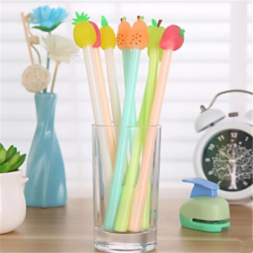 0 38 мм милый кавайный конфетный цвет резиновая гелевая ручка Креативные