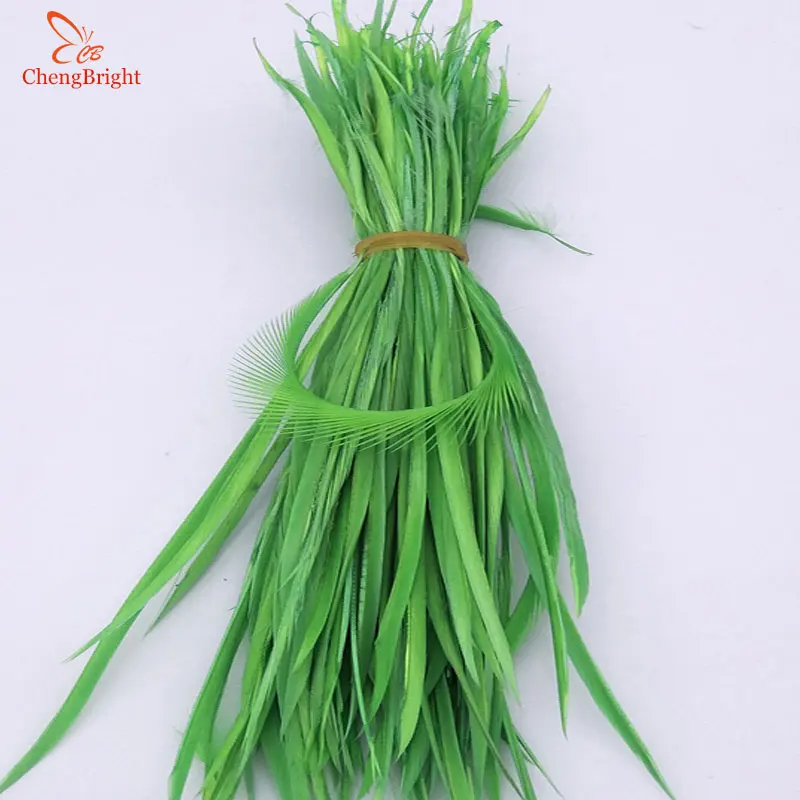 fruit green ChengBright натуральные перья 20 шт./партия 13-18 см/5-7 дюймов гусиное перо цветные перья, пух для украшения - Цвет: fruit green