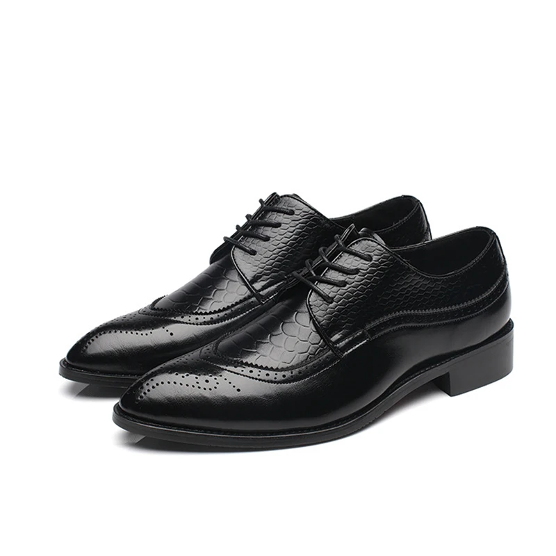 Reetene/мужские дизайнерские модельные туфли из искусственной кожи с острым носком