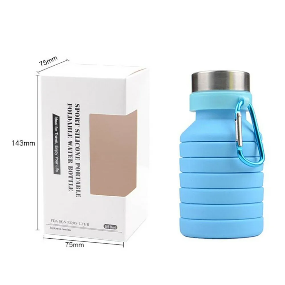 2019 Новые Креативные сдавливаемые регулируемые бутылки для воды складная