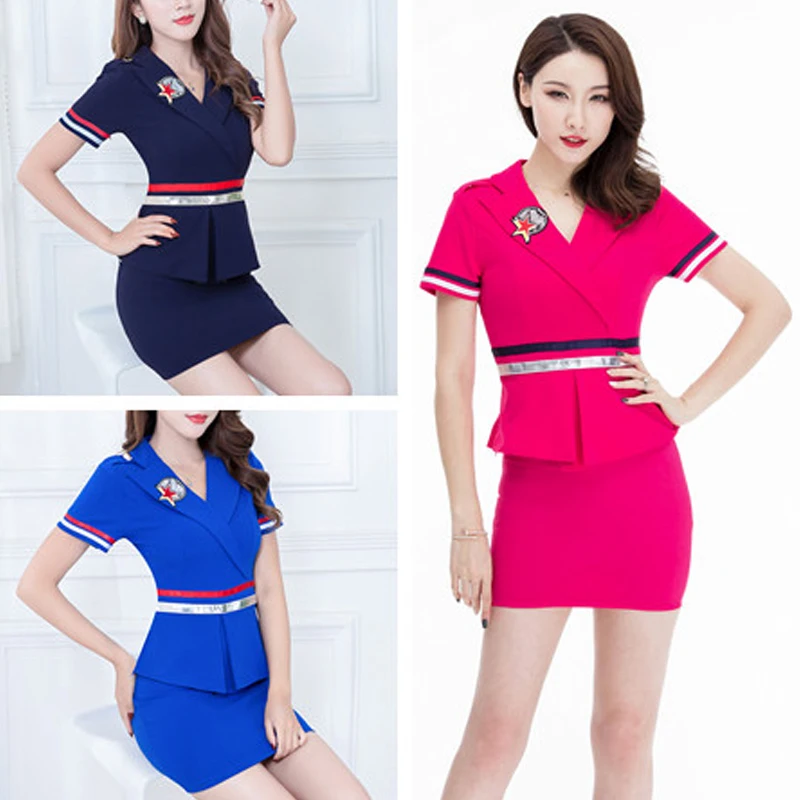 MOONIGHT сексуальное эротическое Косплей стюардессы костюм Для женщин