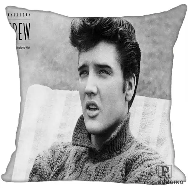 Square Pillowcases На Заказ Декоративная наволочка Элвис Пресли рок квадратная на молнии наволочка лучший подарок 35X35,40x40,45x45 см(одна сторона) 180516-30 - Цвет: Square Pillowcases