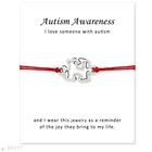 Браслет Make a Wish Fight for a Cure Вера Надежда Love Ribbon подвеска сочки Браслеты для женщин с изображением диабетиков и аутизма