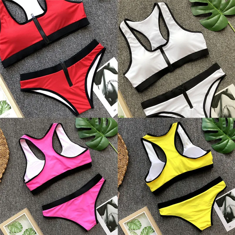 

Sexy Wome Floral Printed Bikini Set Bandage Push up Swimwear Two Pieces Solid Swimsuit Brazilian Biquini Bathing Suit Beachwear